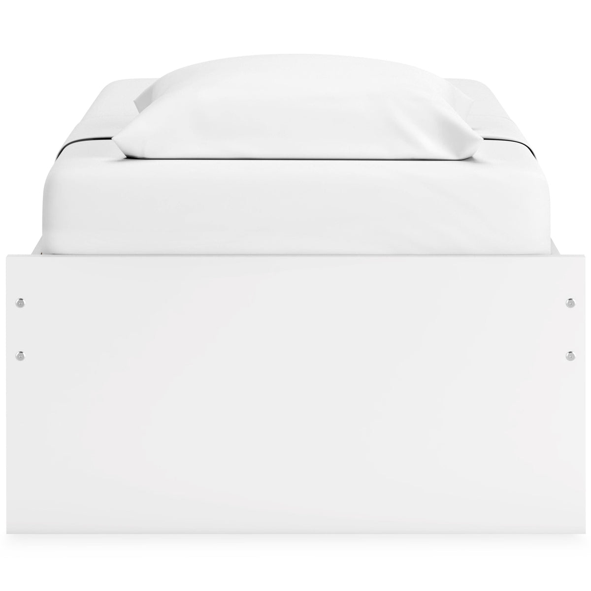Onita Platform Bed with 1 Side Storage (Youth) - White  (EB9630-SI) - Image 9