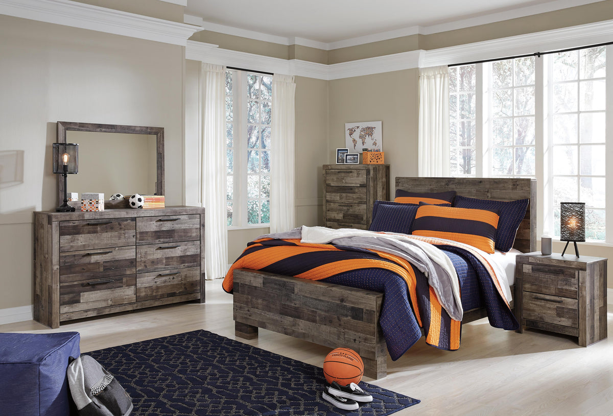 Derekson Panel Bed (Youth) - Multi Gray  (B200-SI) - Image 4