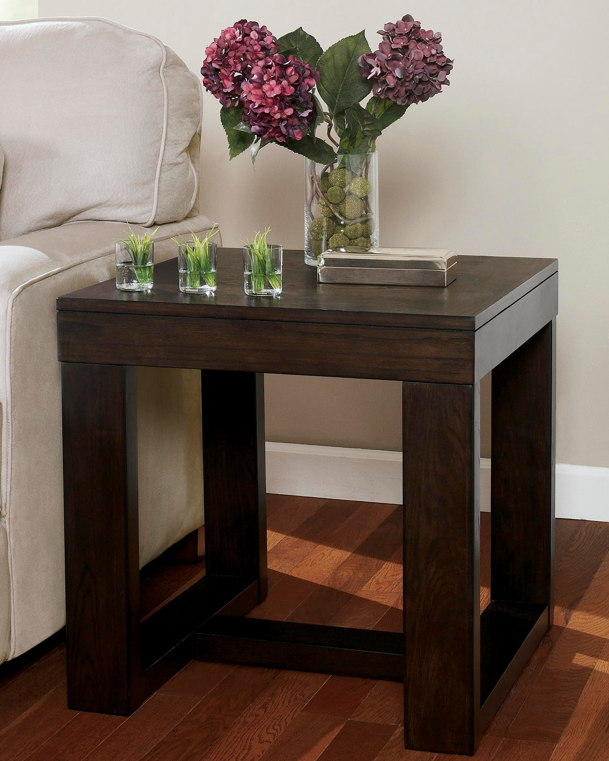 Watson End Table - Dark Brown  (T481-SI) - Image 3