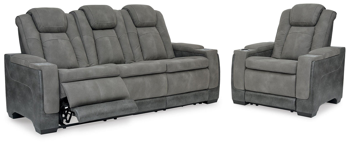 Next-Gen Durapella Power Reclining Sofa and Power Recliner (22004-SI)
