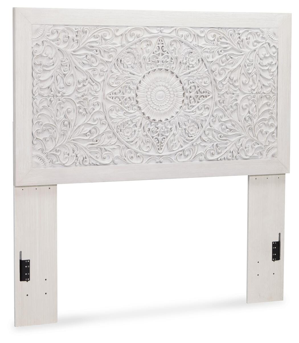 Paxberry Panel Headboard (Youth) - Whitewash  (B181-SI)