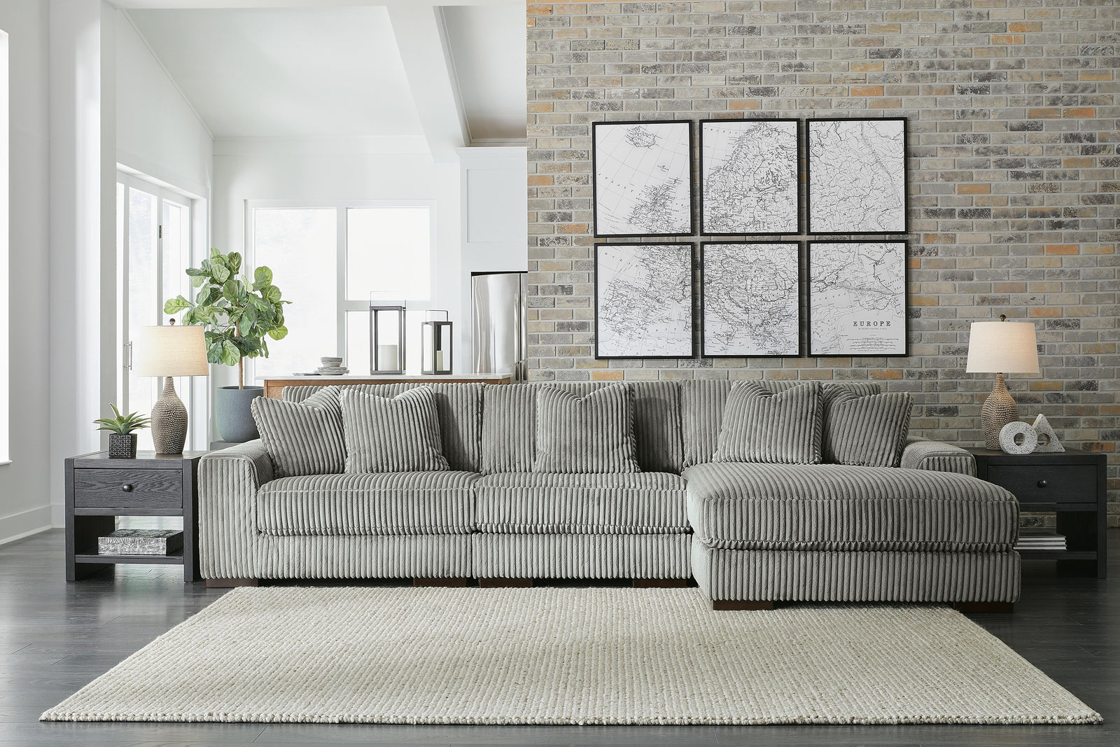 Lindyn 3-Piece Sectional with Chaise (21105-SI) - Image 3