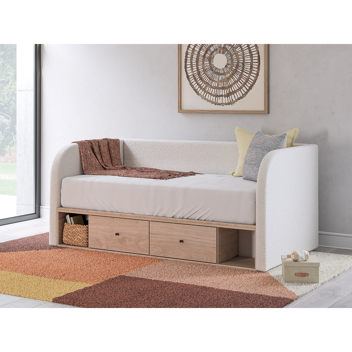 Arloster Twin Day Bed with Storage, Dresser and Nightstand (PCB1566-SI) - Image 25