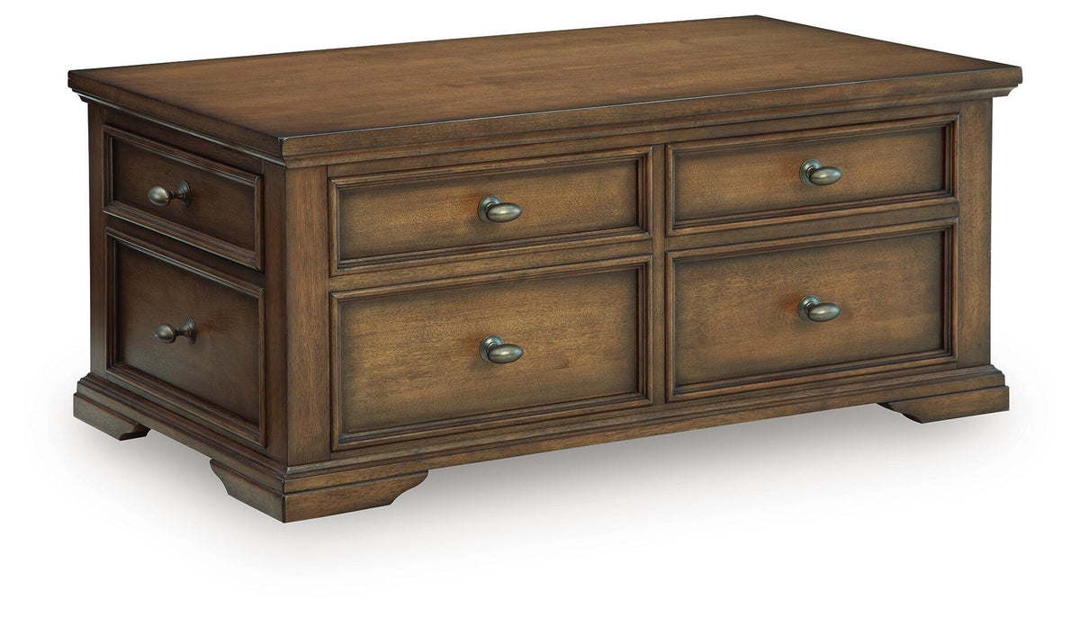 Channley Lift-Top Coffee Table - Brown  (T649-SI) - Image 5