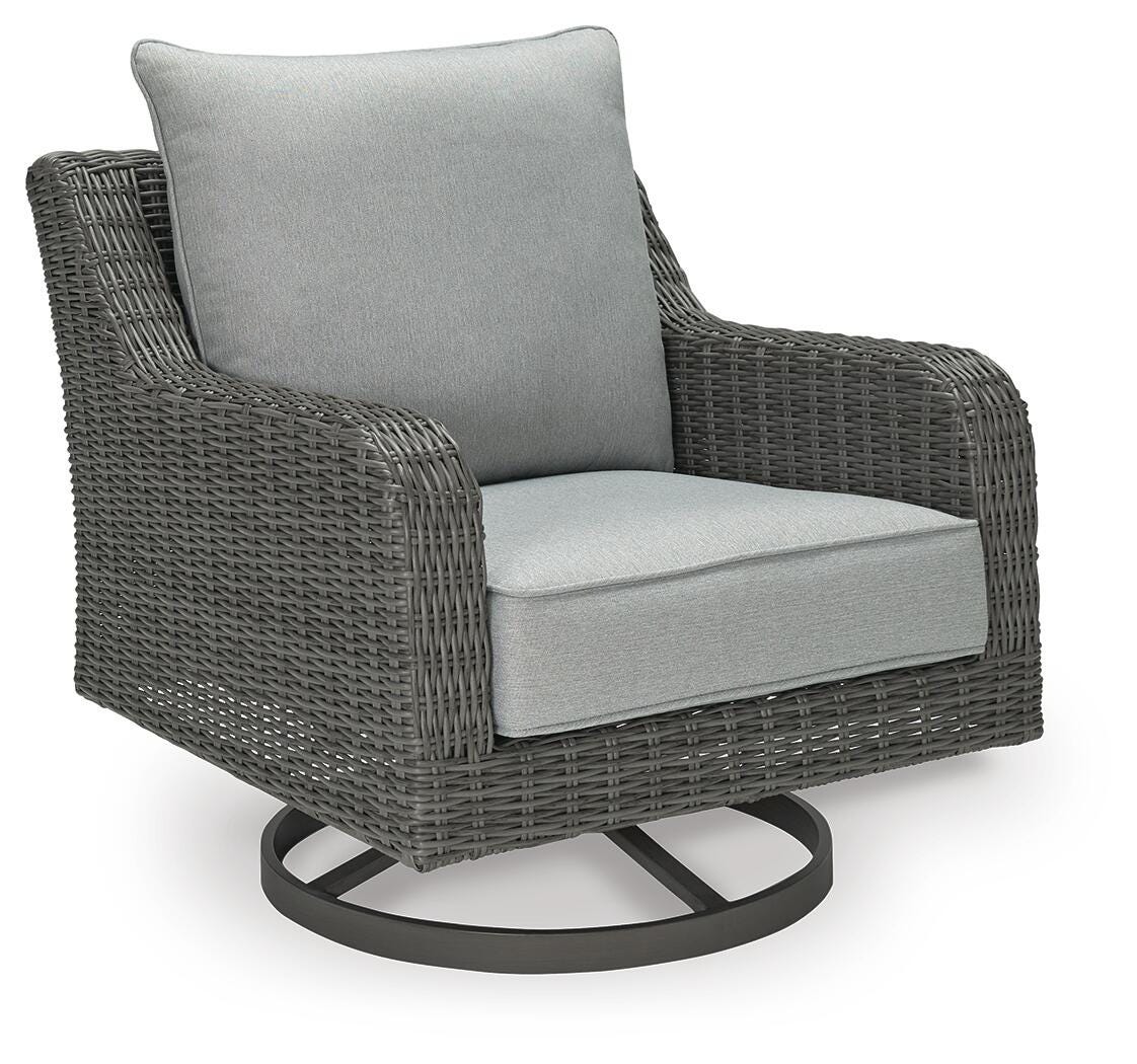 Elite Park Outdoor Swivel Lounge with Cushion (P518-SI) - Image 5
