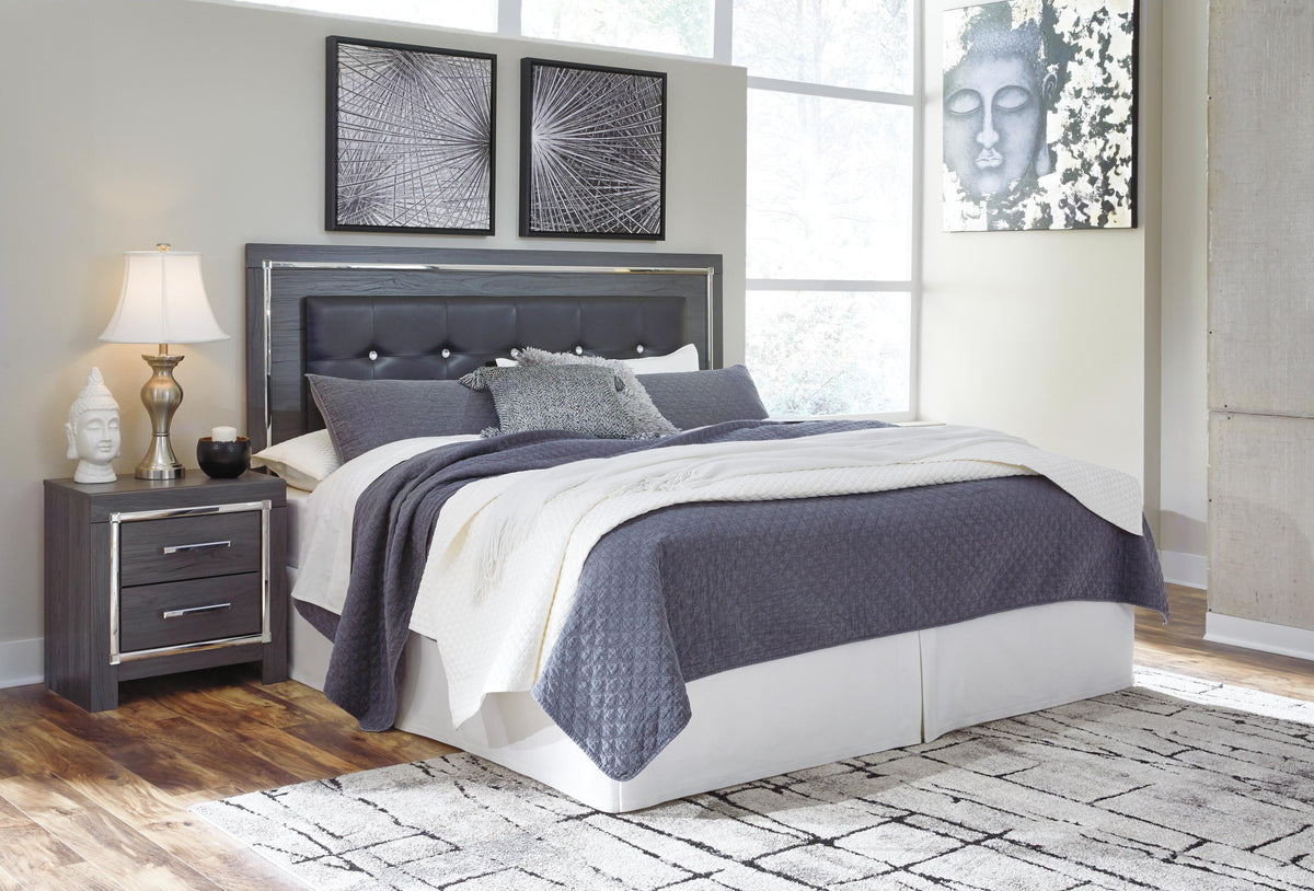 Lodanna /Cal Panel Headboard, Dresser, Mirror and 2 Nightstands - Gray  (B214-SI) - Image 7