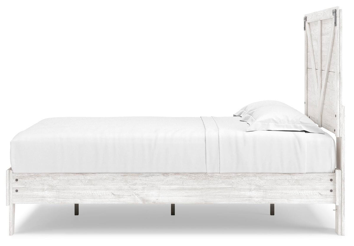 Shawburn Panel Bed with Chest - White/Brown  (EB4121-SI) - Image 5