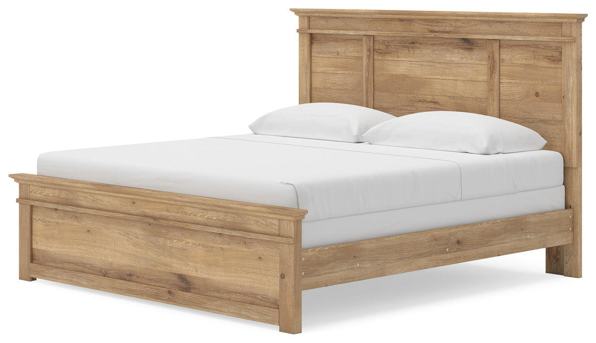 Makidern King Panel Bed, Dresser, Mirror and 2 Nightstands (PCB1170-SI) - Image 14