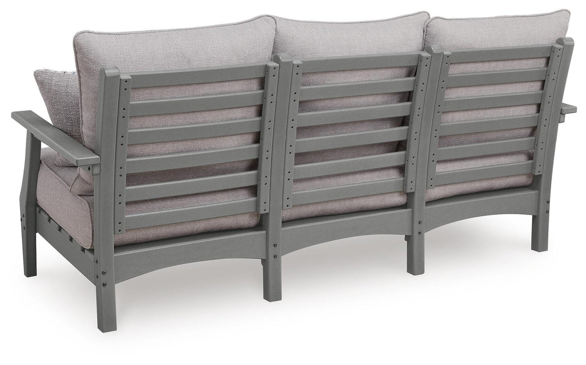 Cove Beach Outdoor Sofa with Cushion (PCP803-SI) - Image 9