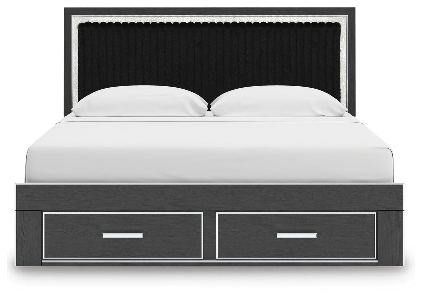 Zuraleus King Storage Bed, Dresser, Mirror, Chest and Nightstand (PCB3380-SI) - Image 17