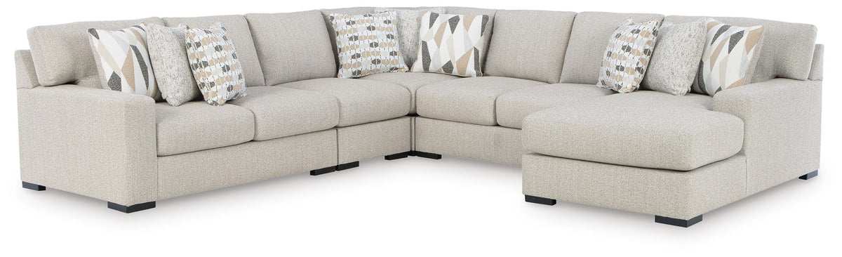 Laurelgrove 5-Piece Sectional with Chaise (75105-SI)