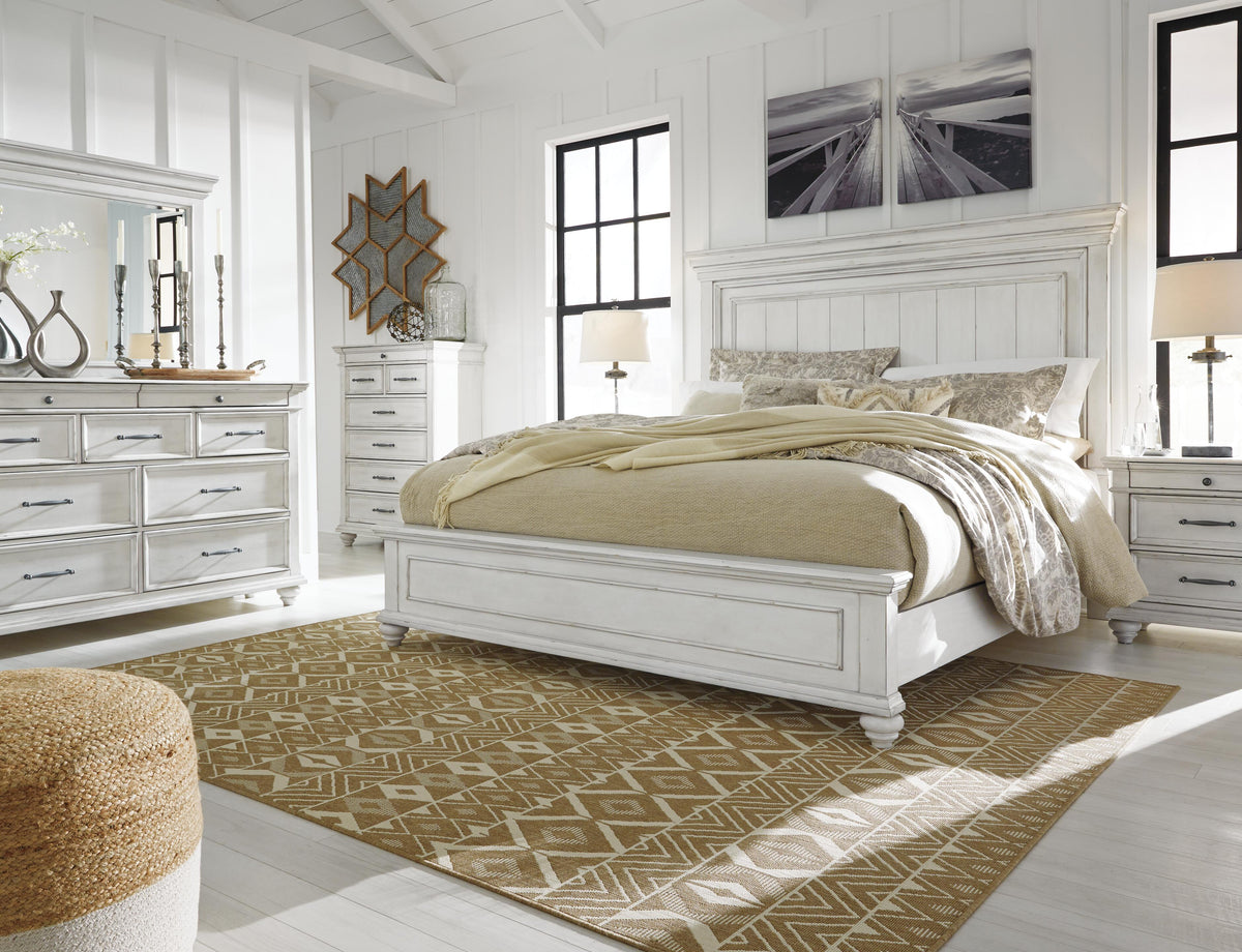 Kanwyn Panel Bed - Whitewash  (B777-SI) - Image 12