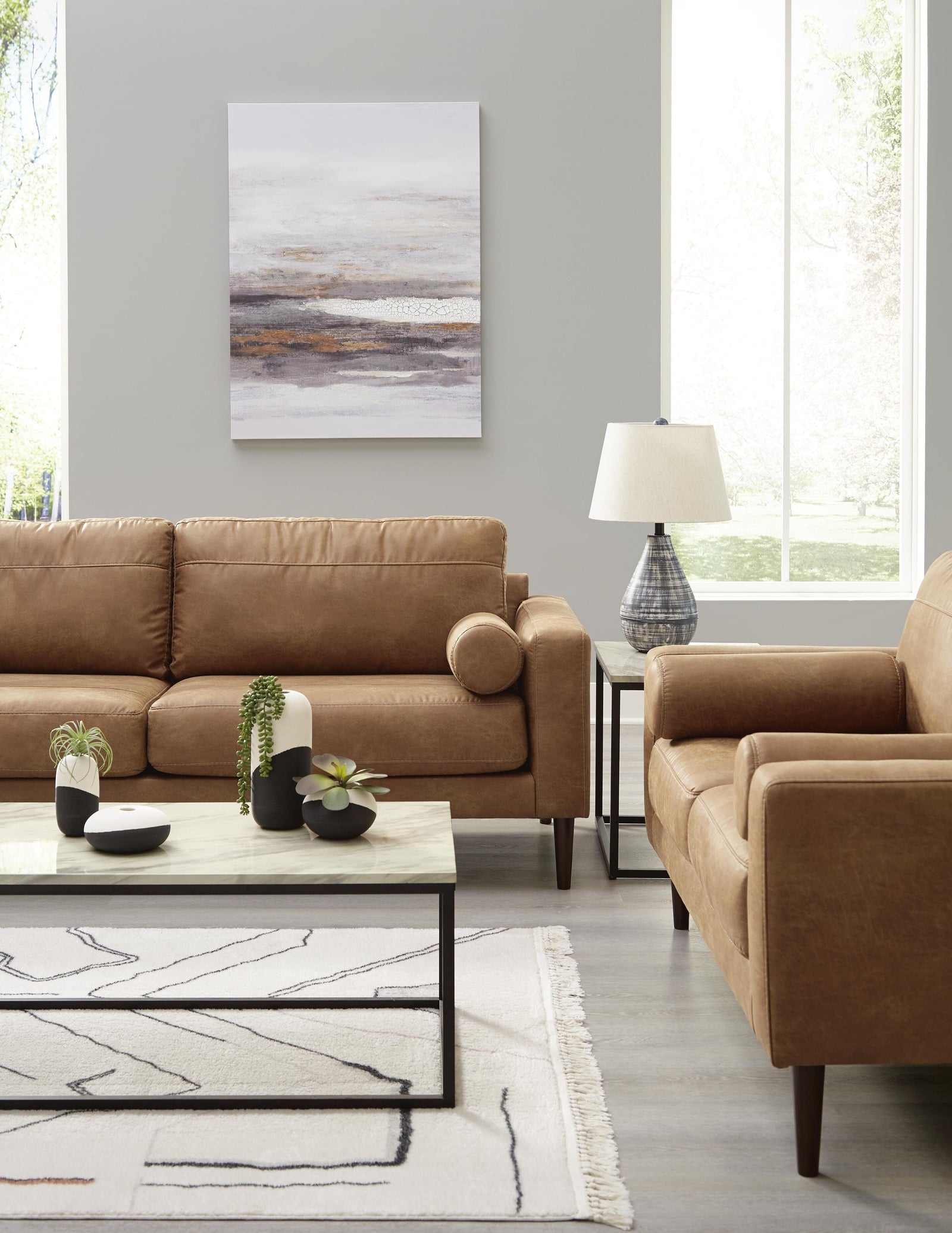 Telora Sofa and Loveseat (41002-SI) - Image 7