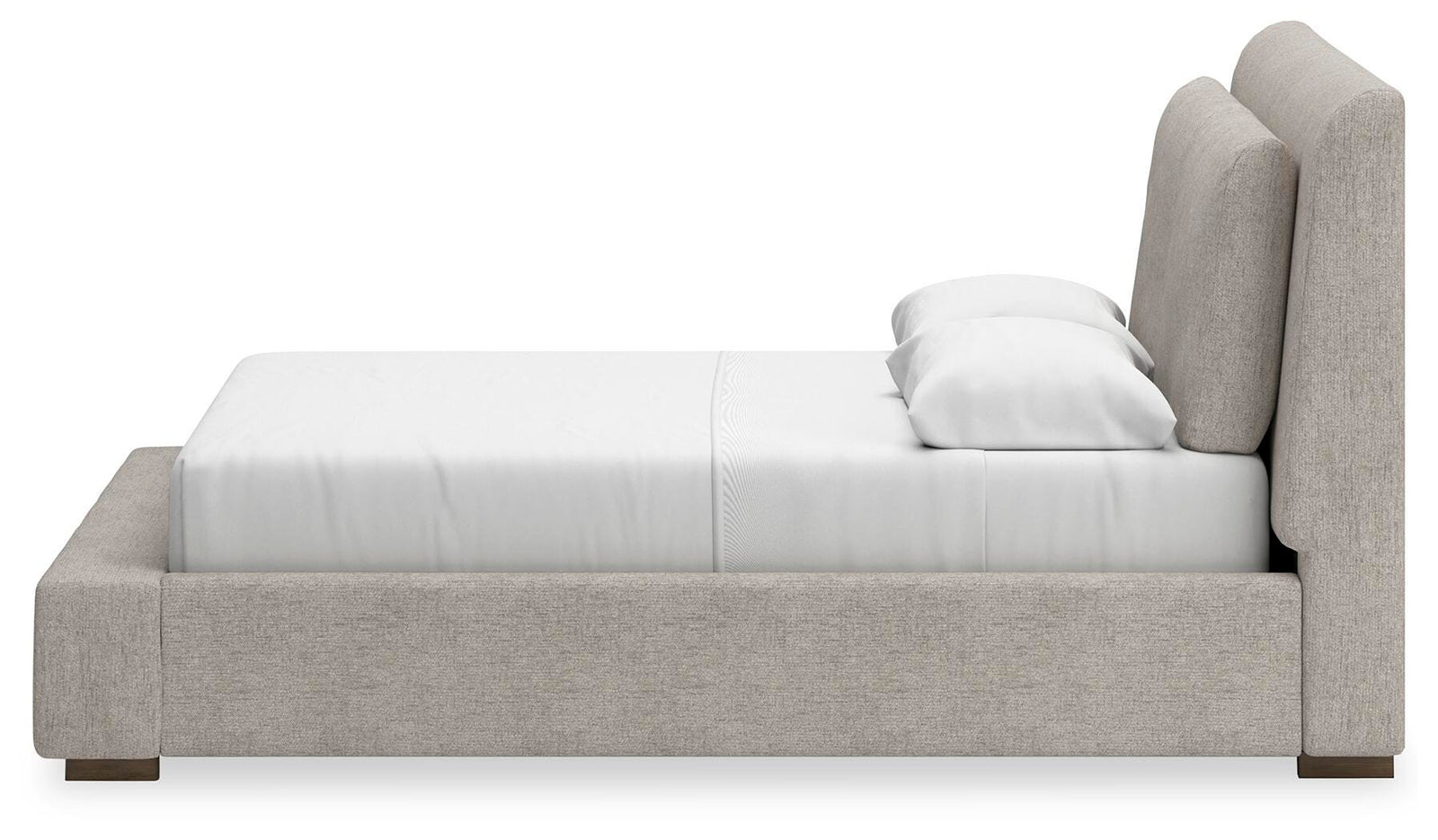 Cabalynn Upholstered Bed, Dresser and Mirror - Light Brown  (B974-SI) - Image 13