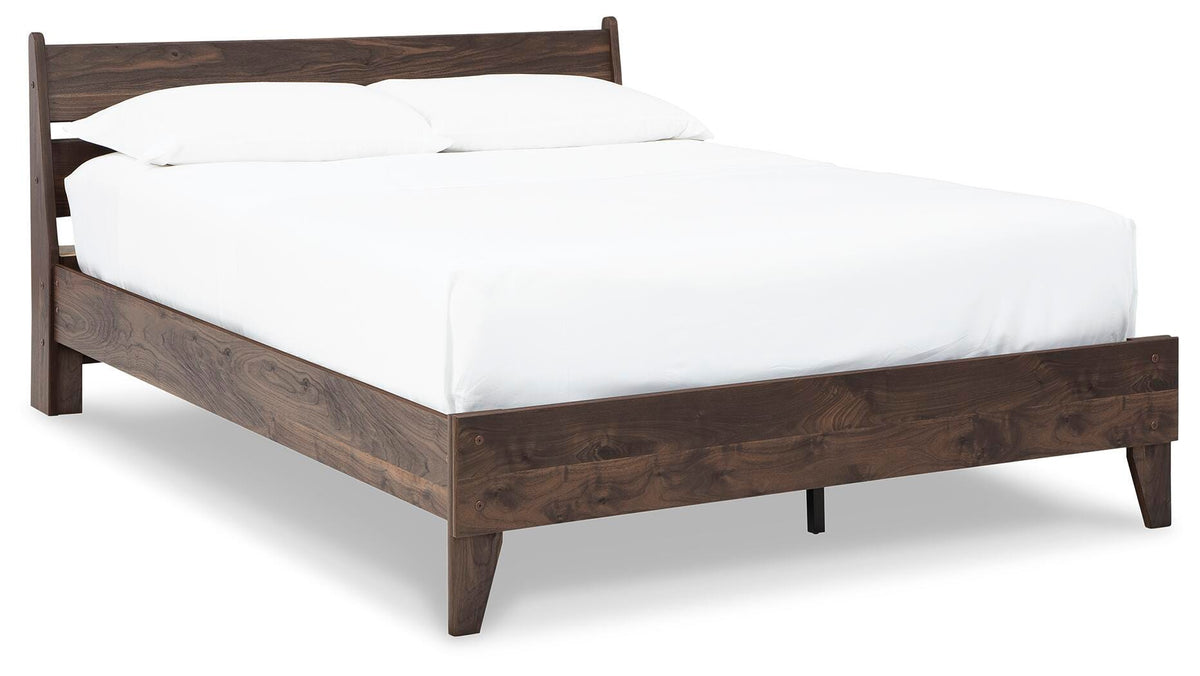 Calverson Panel Platform Bed - Mocha  (EB3660-SI)