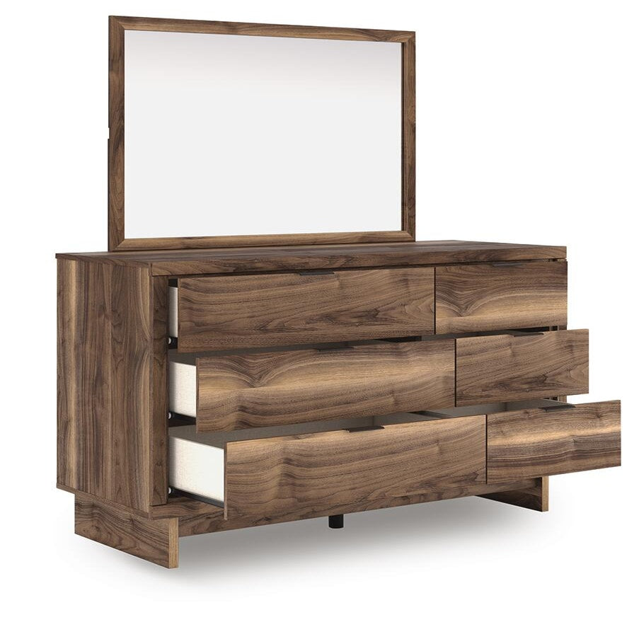 Chirason Twin Panel Platform Bed, Dresser and Mirror (PCB3367-SI) - Image 4