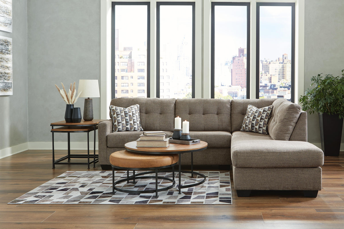 Mahoney 2-Piece Sectional with Chaise (31005-SI) - Image 4