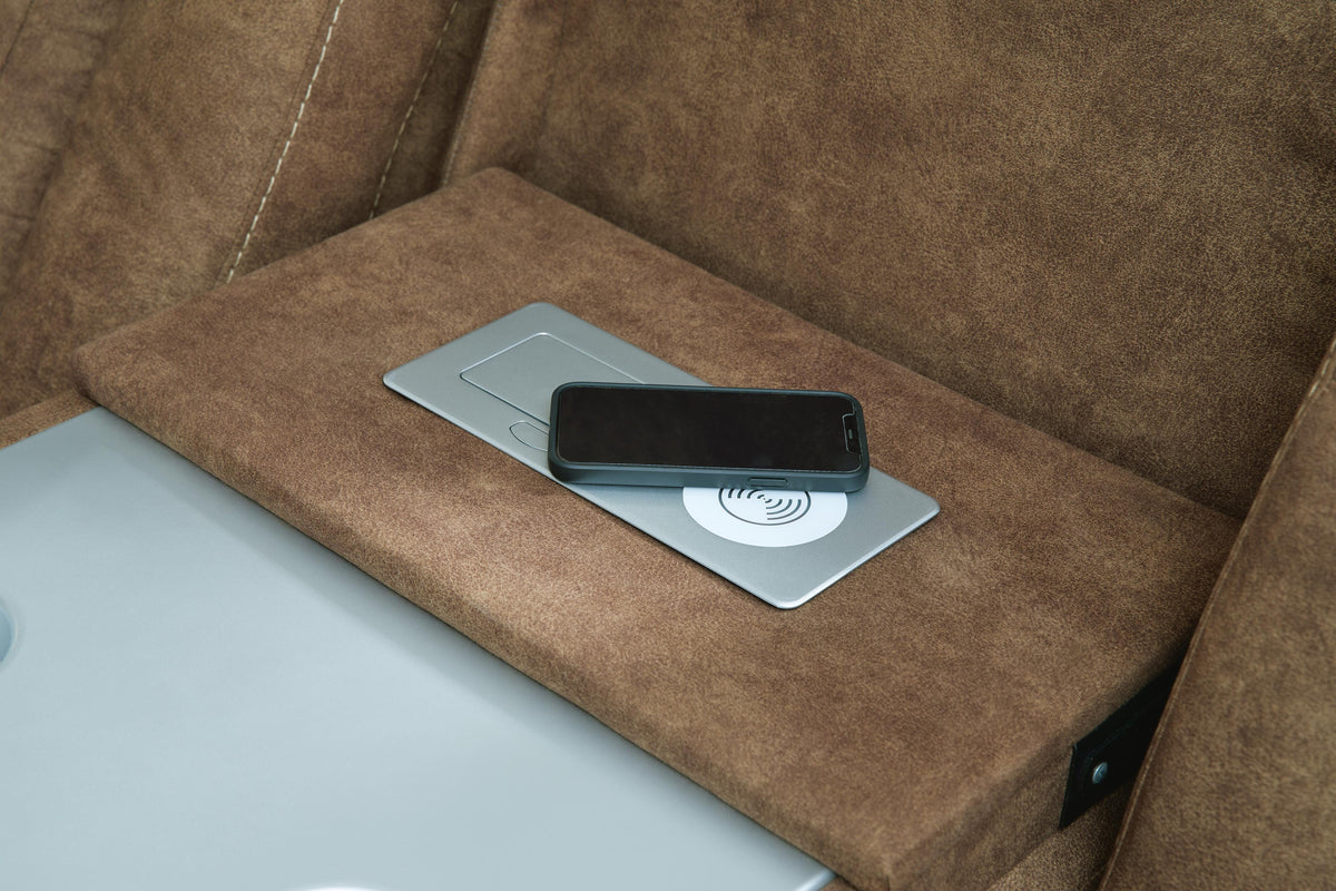 Wolfridge Power Reclining Sofa and Loveseat (60703-SI) - Image 7