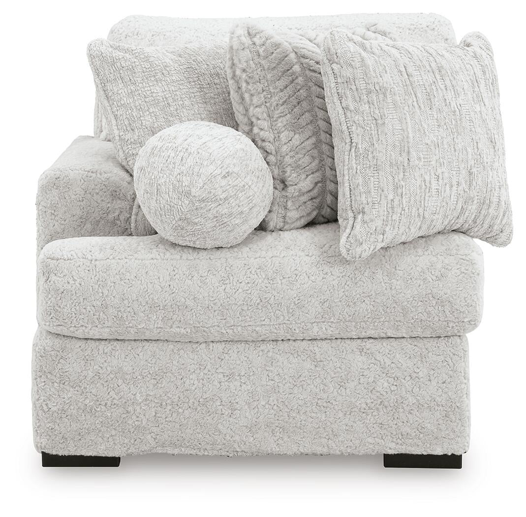 Cuddle Plush 3-Piece Sectional, Chair and Ottoman (PC59106-SI) - Image 11