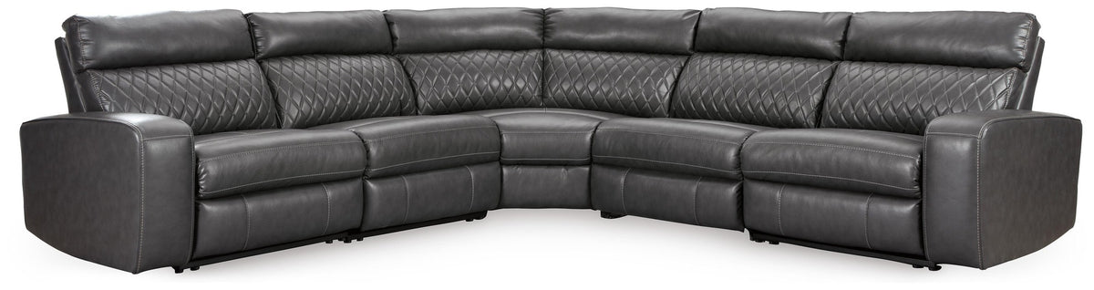 Samperstone 5-Piece Power Reclining Sectional (55203-SI)