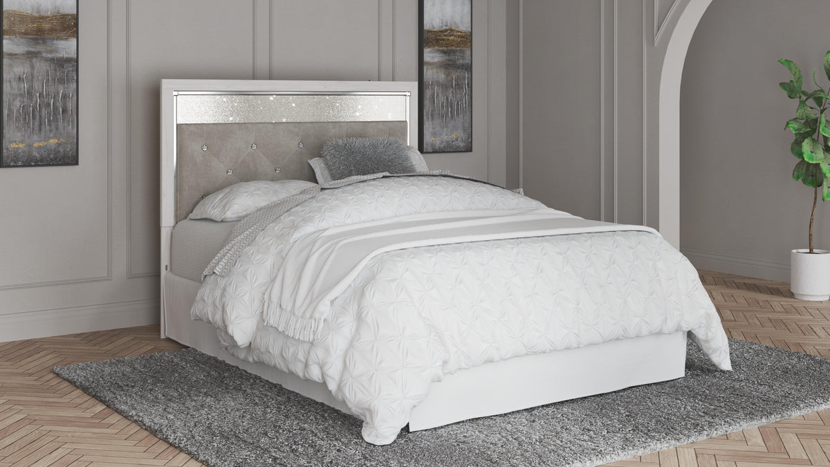 Altyra Upholstered Panel Headboard - White  (B2640-SI) - Image 3