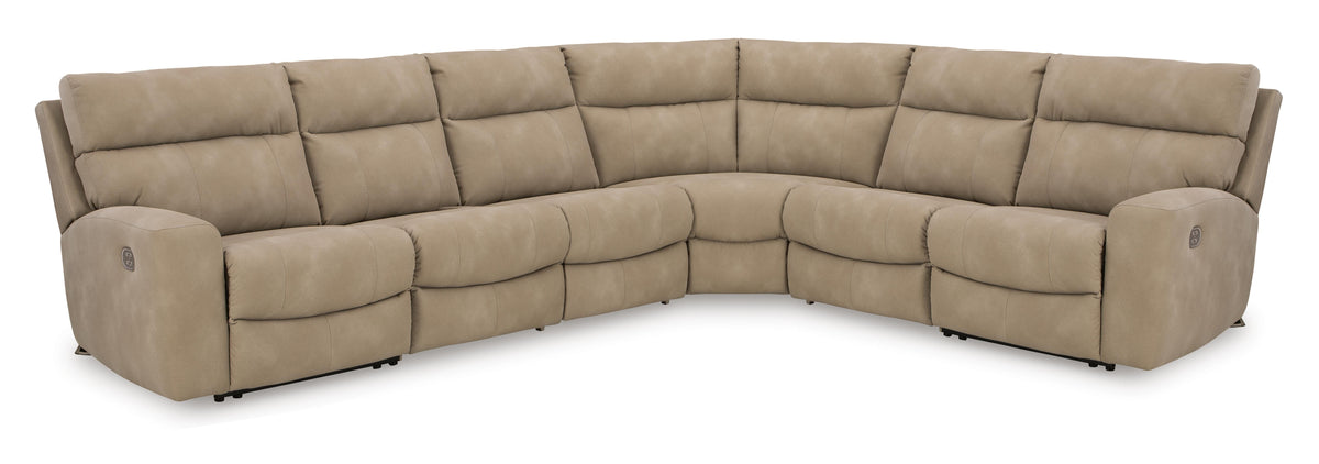 Next-Gen Durapella 6-Piece Power Reclining Sectional (61004-SI)