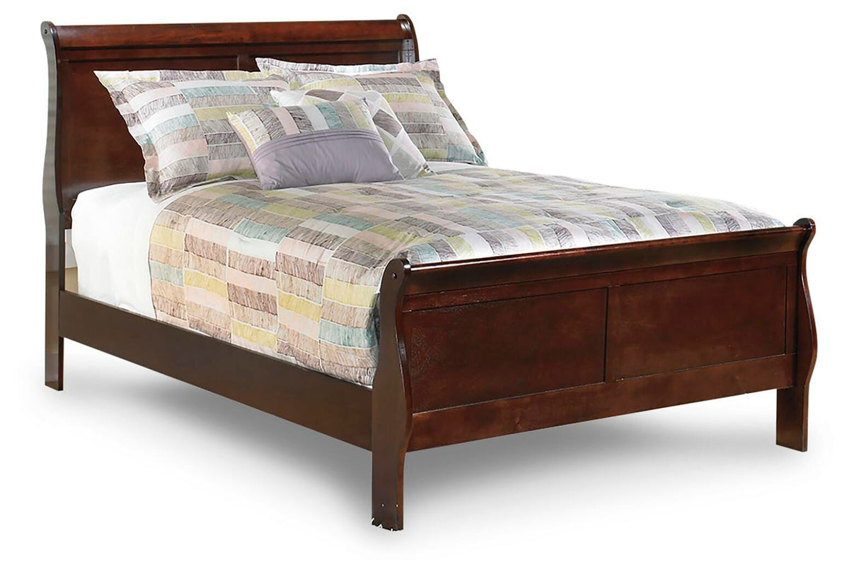 Alisdair Sleigh Bed (Youth) - Reddish Brown  (B376-SI)