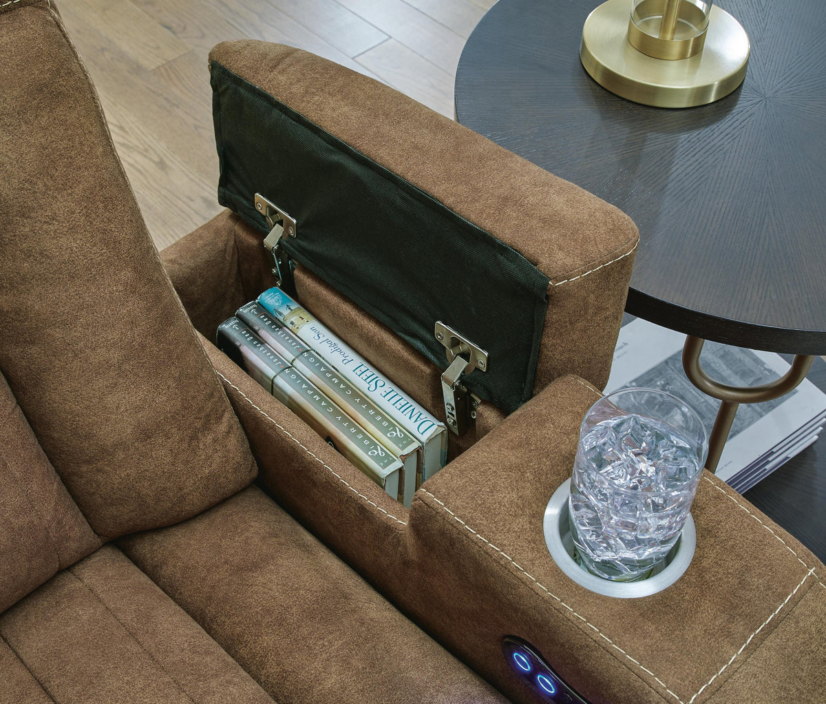 Wolfridge Power Reclining Sofa and Loveseat (60703-SI) - Image 9