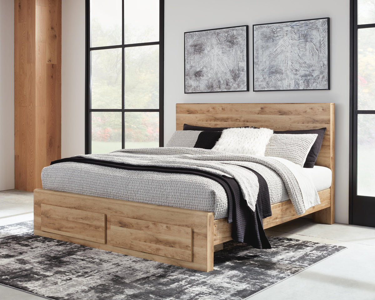 Hyanna Panel Storage Bed - Tan Brown  (B1050-SI) - Image 5