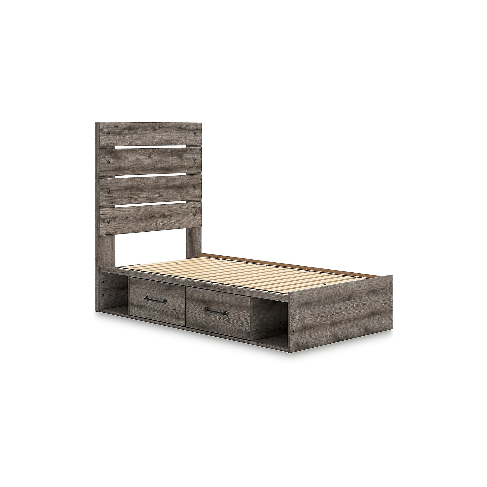 Graystorm Twin Panel Storage Bed (PCB2405-SI) - Image 3