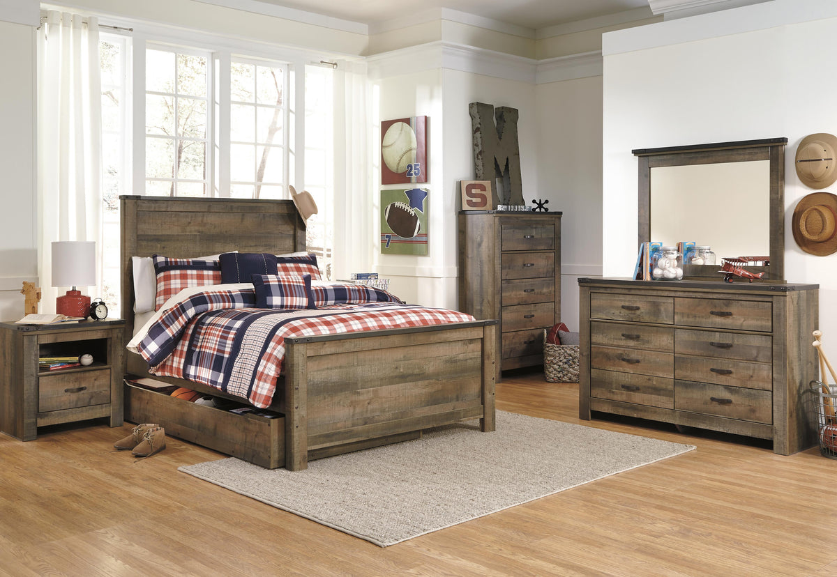 Trinell Panel Headboard - Brown  (B446-SI) - Image 13