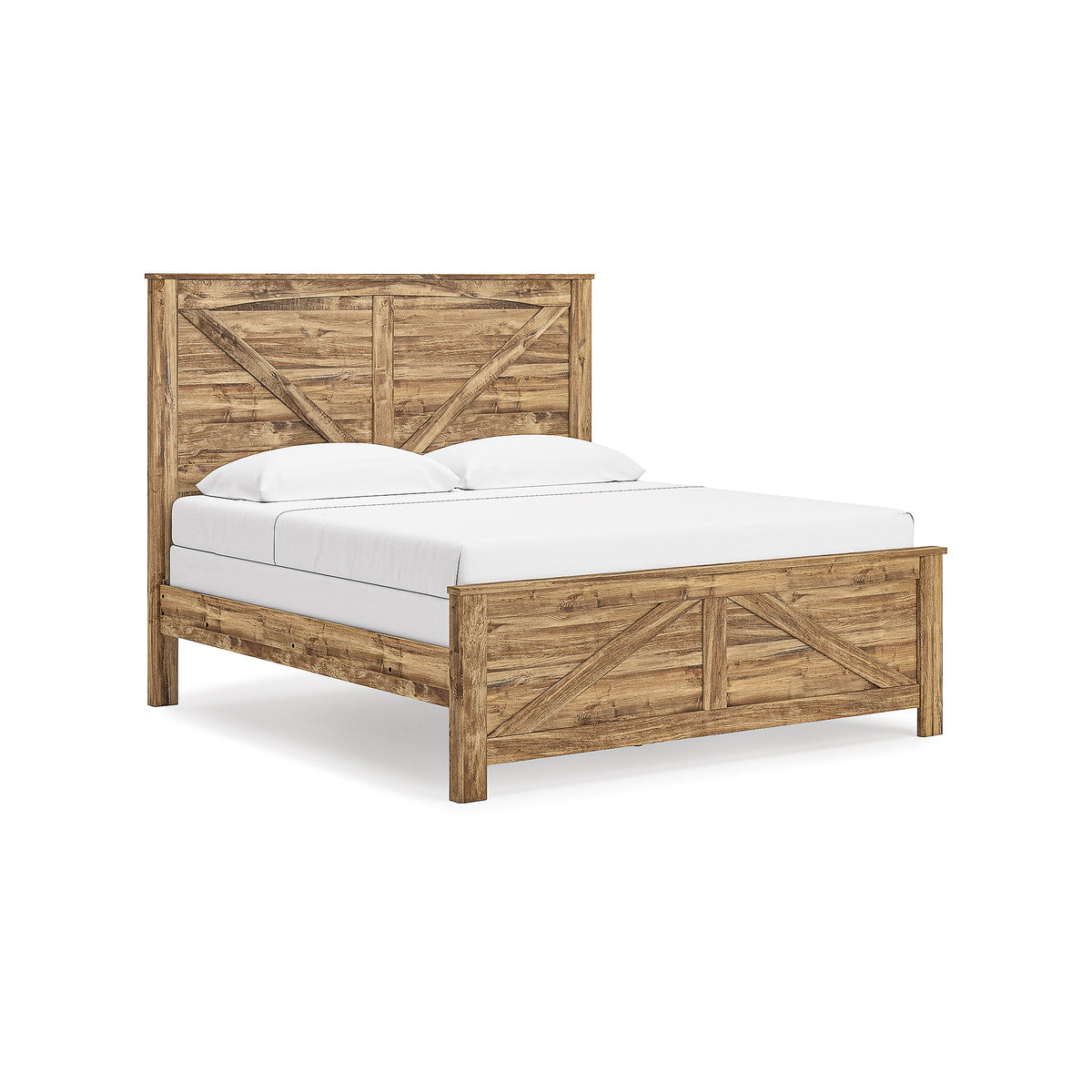 Maystonna King Crossbuck Panel Bed (PCB1580-SI)