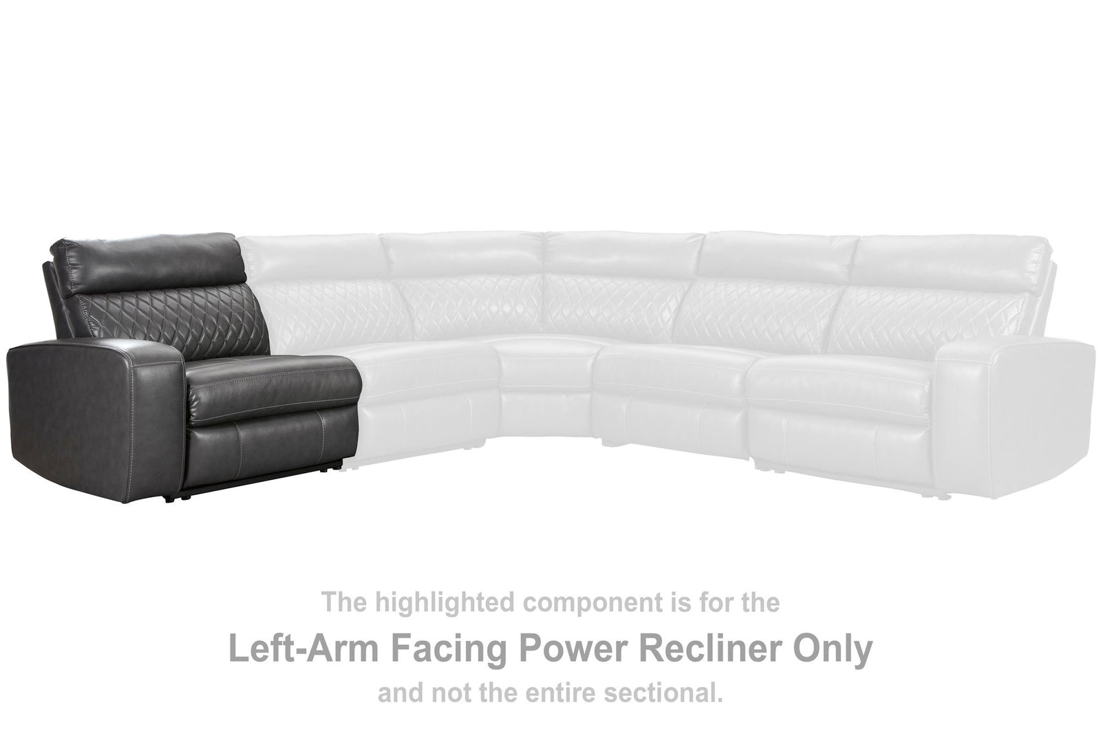 Samperstone Left-Arm Facing Power Recliner (55203-SI) - Image 13