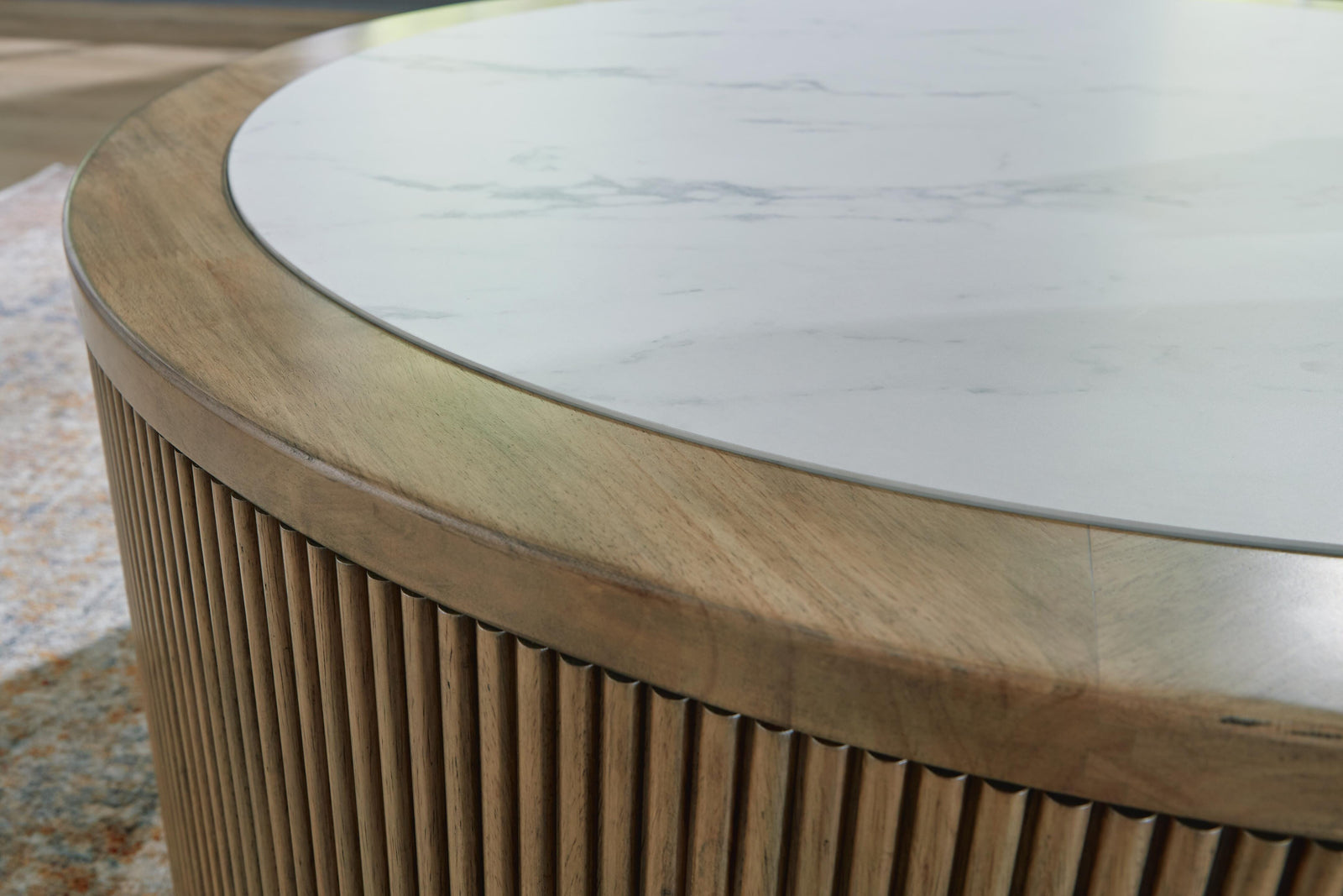Camdill Coffee Table - Light Brown/White  (T808-SI) - Image 4