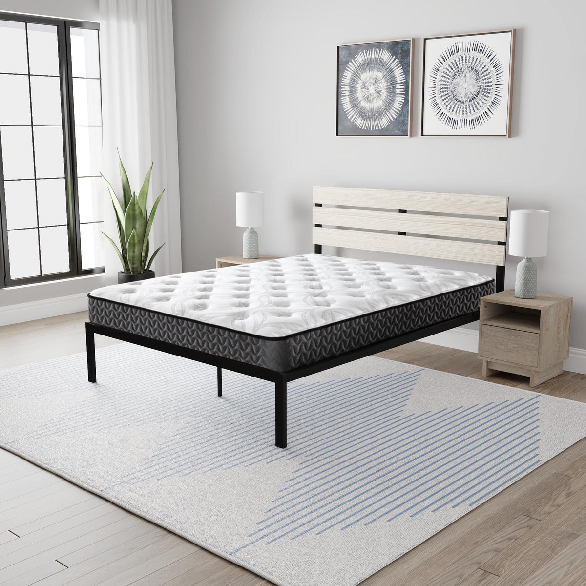 8 Inch Bonnell Hybrid Queen Mattress (M587-SI) - Image 6