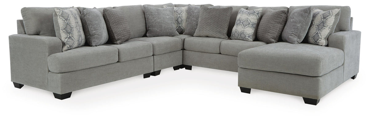 Keener 5-Piece Sectional with Chaise (11001-SI)