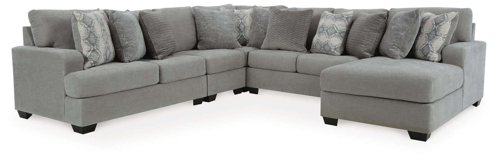 Keener 5-Piece Sectional with Chaise (11001-SI)