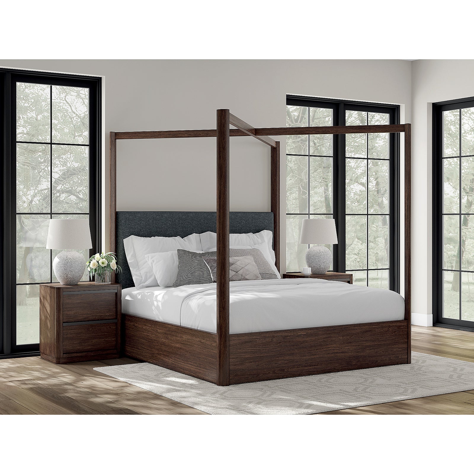 Dilenno King Canopy Bed (PCB857-SI) - Image 5