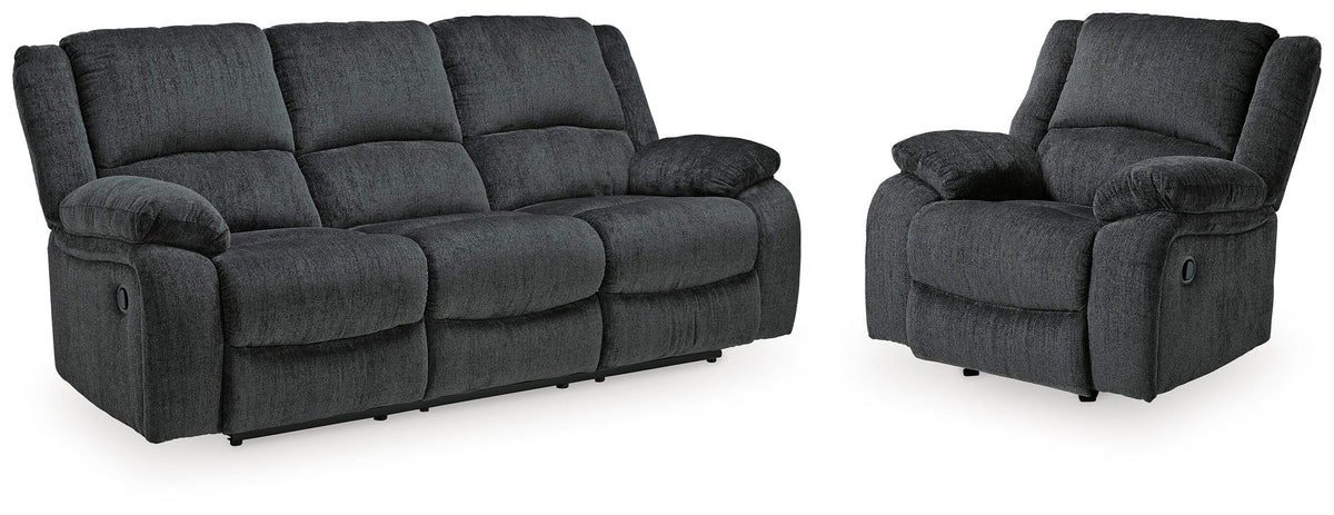 Draycoll Reclining Sofa and Recliner (76504-SI)