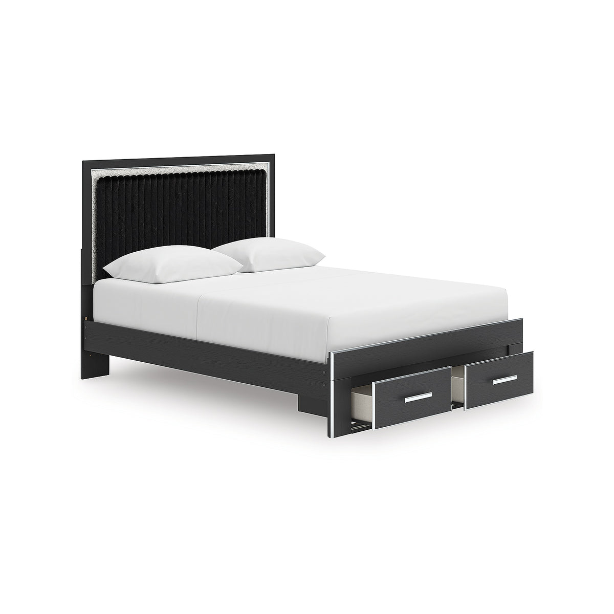Zuraleus Queen Upholstered Panel Platform Storage Bed (PCB3380-SI) - Image 4