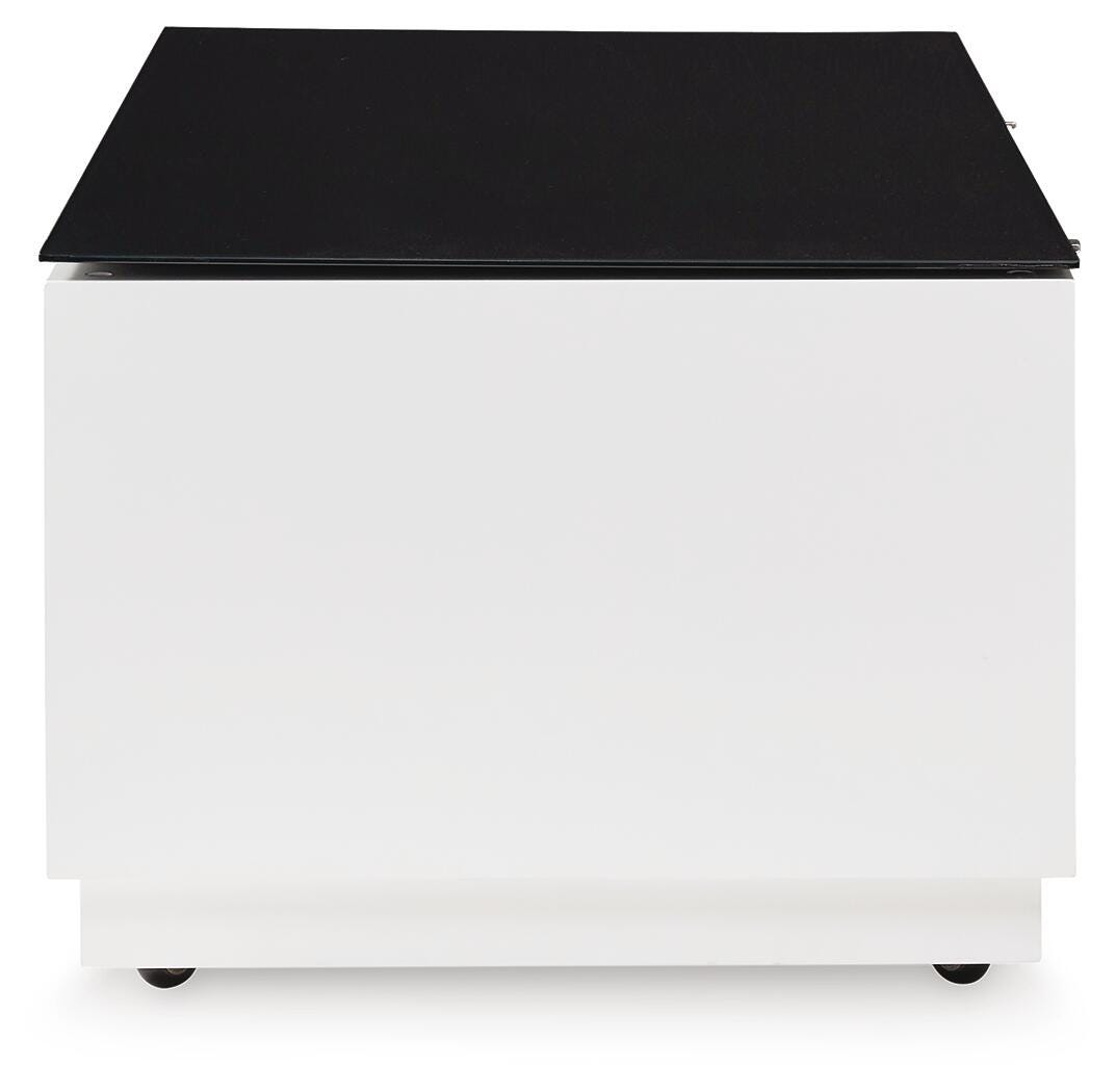 Gardoni Coffee Table - White/Black  (T756-SI) - Image 4