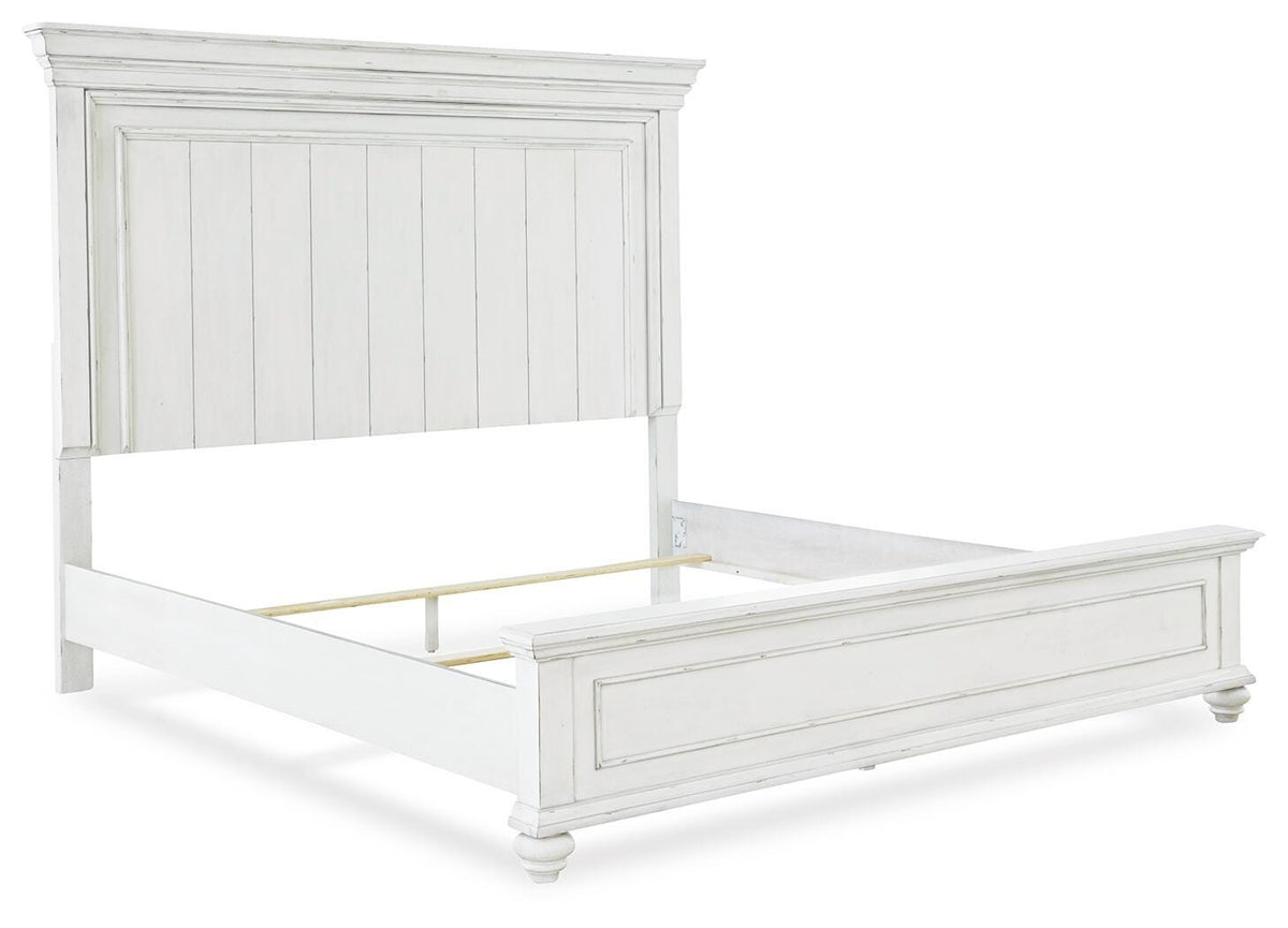 Kanwyn Panel Bed - Whitewash  (B777-SI) - Image 3