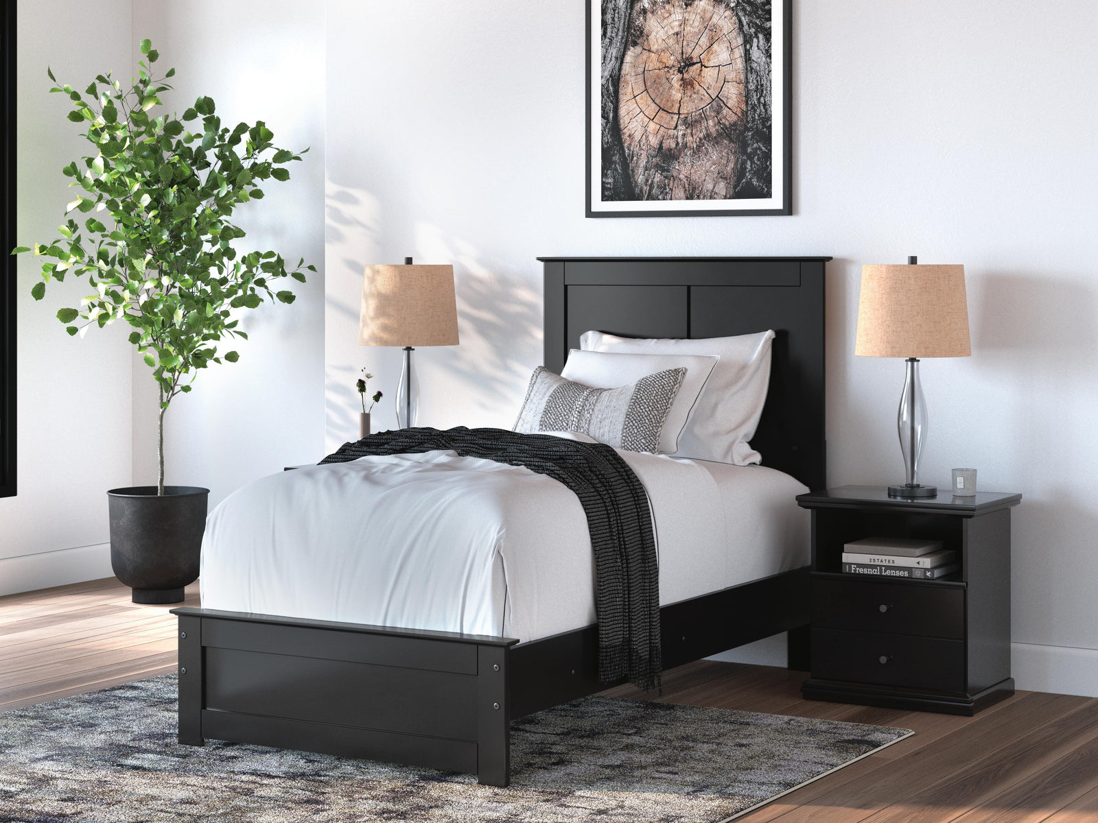 Maribel Panel Bed, Dresser and Mirror (B138-SI) - Image 16