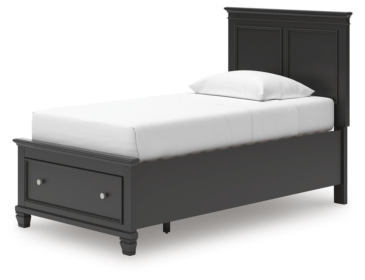 Lanolee Panel Storage Bed (Youth) - Black  (B687-SI) - Image 5