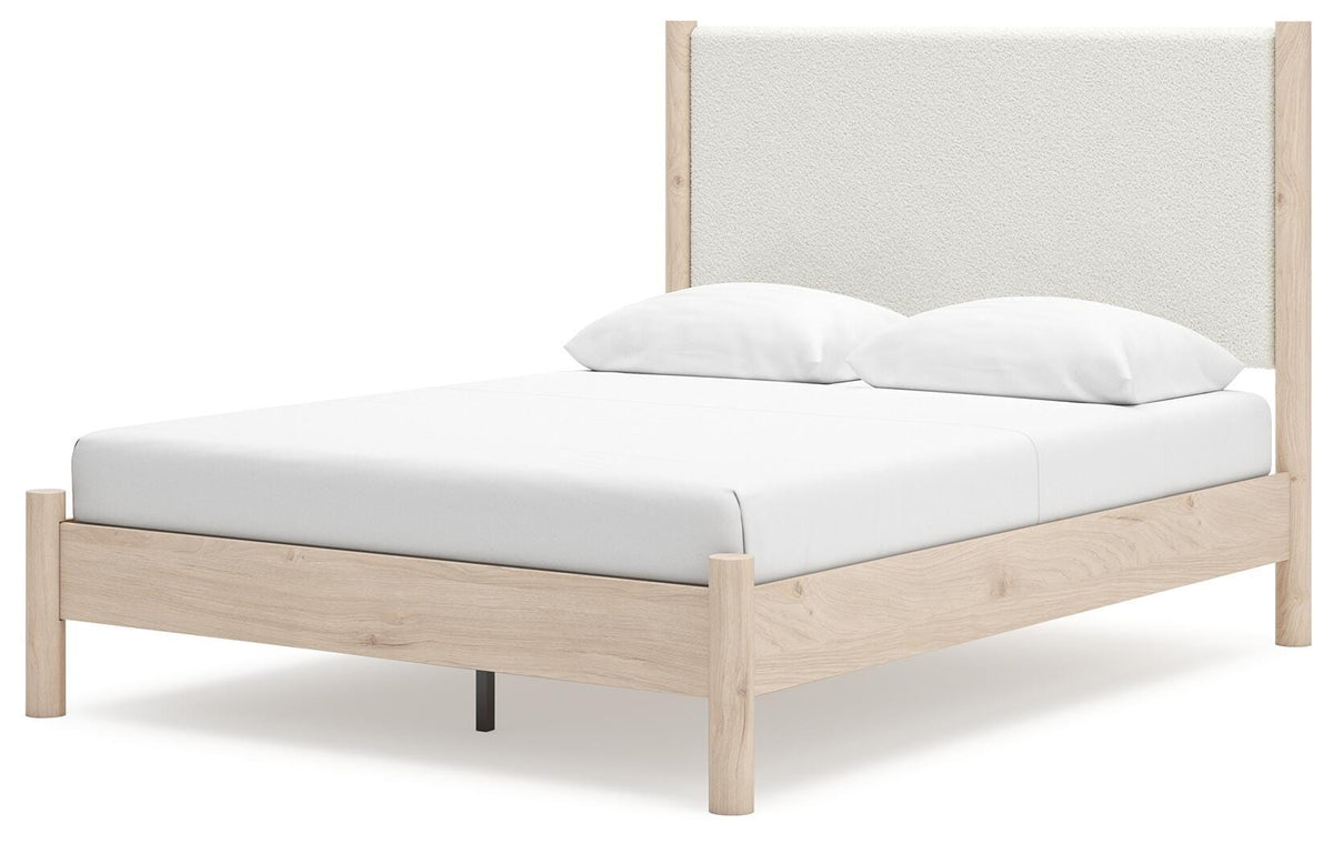 Cadmori Panel Bed, Dresser and 2 Nightstands - Tan  (B2615-SI) - Image 7