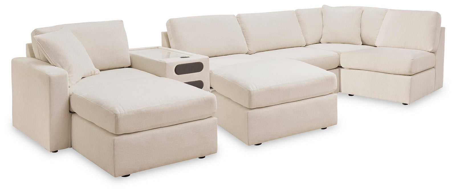 Modmax 6-Piece Sectional and 2 Ottomans (92103-SI) - Image 2