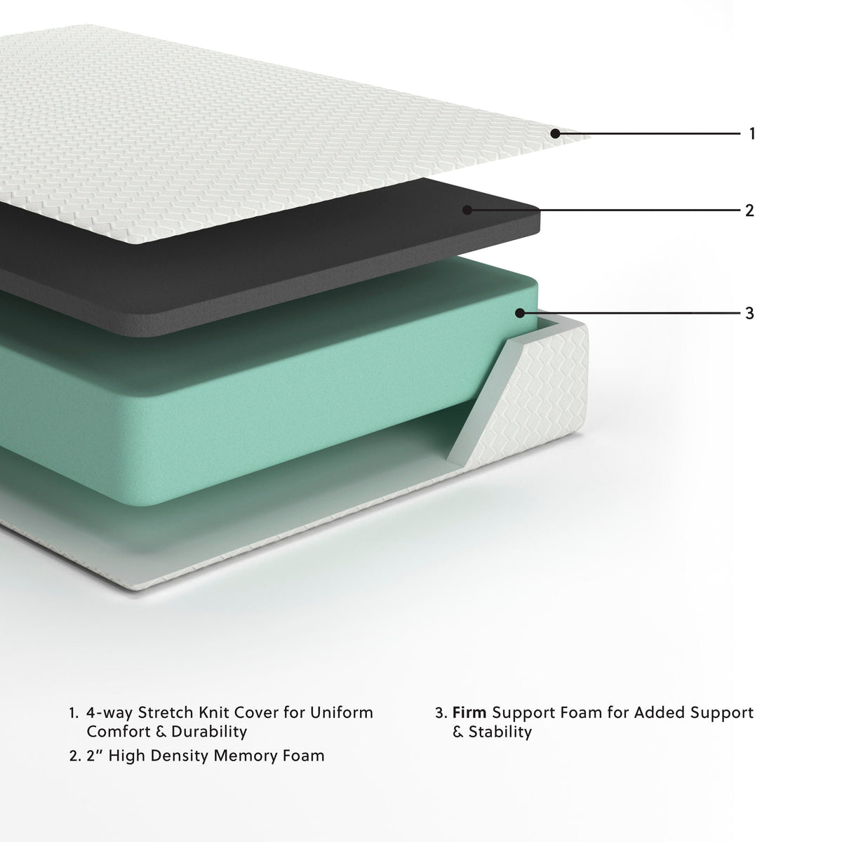 Chime 12 Inch Memory Foam California King Mattress in a Box (M727-SI) - Image 5