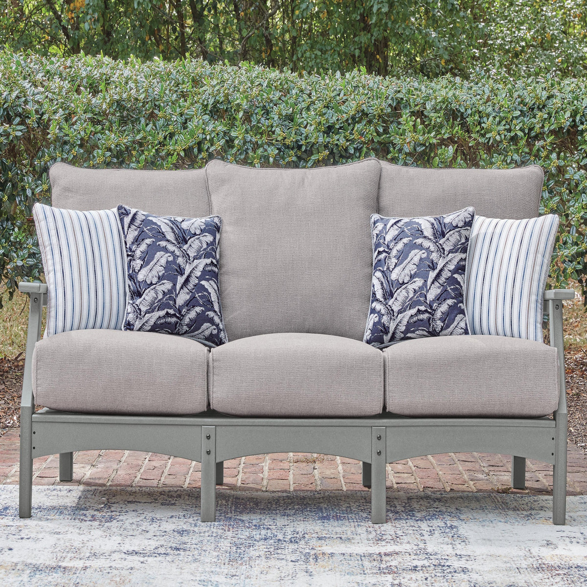 Cove Beach Outdoor Sofa with Cushion (PCP803-SI) - Image 12