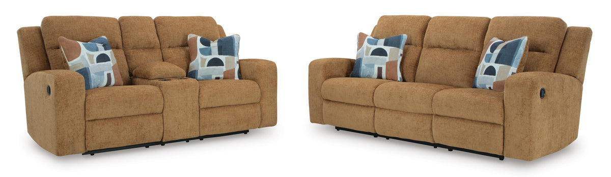 Kanlow Reclining Sofa and Loveseat (38605-SI)