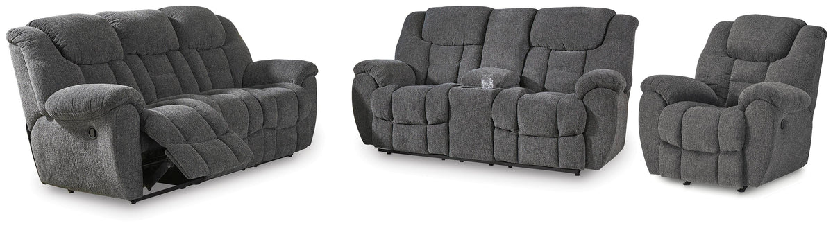 Foreside Reclining Sofa, Loveseat and Recliner (38104-SI)